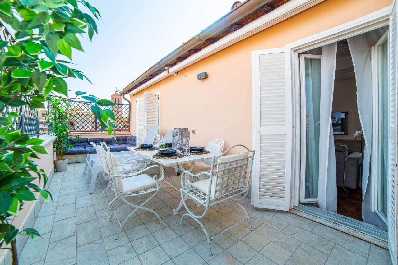 Luxury Top Floor In Trastevere Rome Bagian luar foto