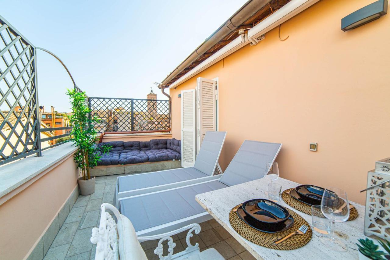 Luxury Top Floor In Trastevere Rome Bagian luar foto